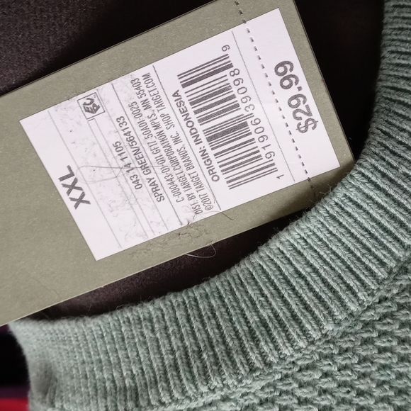 NWT Mens 2X long-sleeve henley shirt. 100% Cotton - Picture 2 of 8